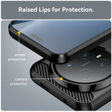 Honor Magic8 Pro EIDERWOOD Brushed Carbon Fiber Flexible Plastic Case - Black