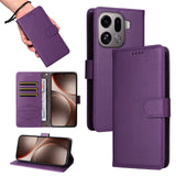 EIDERWOOD Oppo Find X9 Pro Faux Leather Flip Case with Strap - Purple