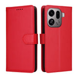 EIDERWOOD Oppo Find X9 Pro Faux Leather Flip Case with Strap - Red
