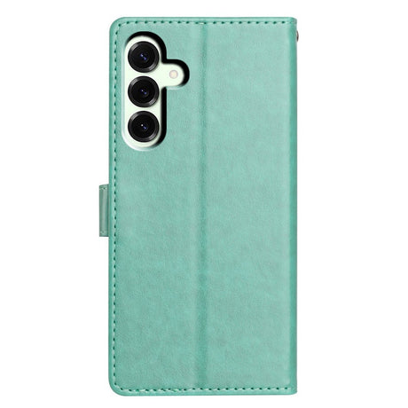 Samsung Galaxy A27 EIDERWOOD Faux Leather Flip Case with Strap - Green