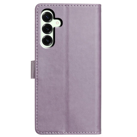 Samsung Galaxy A27 EIDERWOOD Faux Leather Flip Case with Strap - Purple