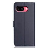 Google Pixel 10a EIDERWOOD Faux Leather Flip Case with Strap & Fold-Out Card Holder – Blue