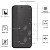 Google Pixel 10a EIDERWOOD 2-in-1 Protection Set with Flexible Plastic Case & Tempered Screen Protector Glass - Transparent