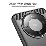Honor Magic8 Lite MOFI Brushed Carbon Fiber Plast Case - Rød