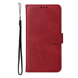 EIDERWOOD OnePlus 15R Faux Leather Flip Case with Strap - Red