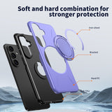 Samsung Galaxy S26 EIDERWOOD Hybrid Plastic Case with Rotating Kickstand – Purple