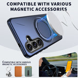 Samsung Galaxy S26 EIDERWOOD Hybrid Plastic Case with Rotating Kickstand – Blue