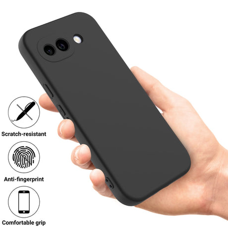 Google Pixel 10a EIDERWOOD Lined Silicone Case with Strap - Black