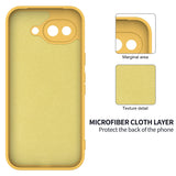 Google Pixel 10a EIDERWOOD Lined Silicone Case with Strap - Yellow