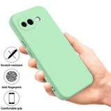 Google Pixel 10a EIDERWOOD Lined Silicone Case with Strap - Green