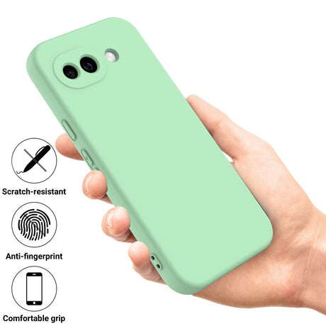 Google Pixel 10a EIDERWOOD Lined Silicone Case with Strap - Green