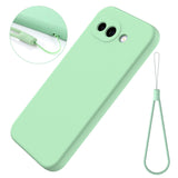 Google Pixel 10a EIDERWOOD Lined Silicone Case with Strap - Green