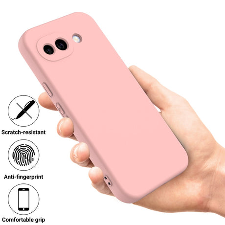 Google Pixel 10a EIDERWOOD Lined Silicone Case with Strap - Pink