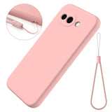 Google Pixel 10a EIDERWOOD Lined Silicone Case with Strap - Pink
