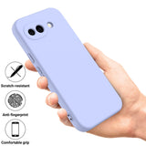 Google Pixel 10a EIDERWOOD Lined Silicone Case with Strap - Purple