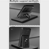 OPPO Find X9 Pro EIDERWOOD Tough Case with 360° Rotatable Camslider / Kickstand / Card Holder - Rose Gold