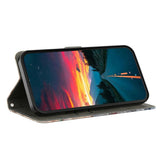 Samsung Galaxy A37 EIDERWOOD Flip Case with Card Holder & Stand Function - Black Cat