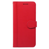 Google Pixel 10a EIDERWOOD Faux Leather Flip Case with Card Holder & Stand Function – Red