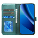 Google Pixel 10a EIDERWOOD Faux Leather Flip Case with Card Holder & Stand Function – Green