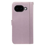Google Pixel 10a EIDERWOOD Faux Leather Flip Case with Card Holder & Stand Function – Rose Gold