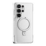 Samsung Galaxy S26 Ultra TORRAS Ostand Q1 Slim Hard Plastic Case with Kickstand – MagSafe Compatible – Transparent