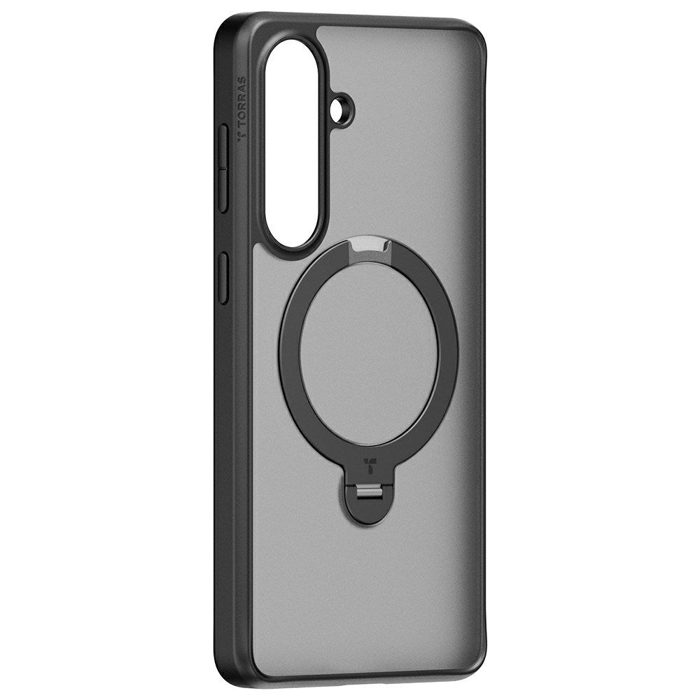 Samsung Galaxy S26+ (Plus) TORRAS Ostand Q3 Spin Hybrid Plastic Case with Kickstand - MagSafe Compatible - Black