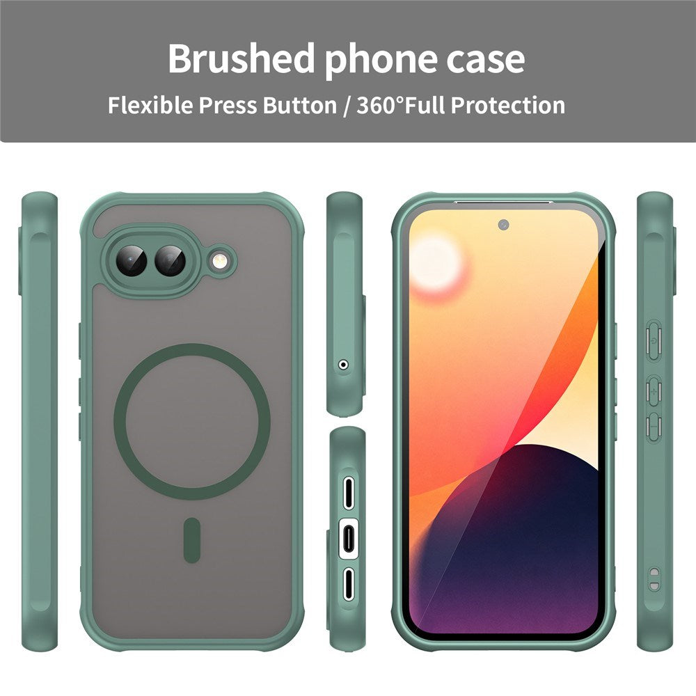 Google Pixel 10a EIDERWOOD Matte Hybrid Plastic Case - MagSafe Compatible - Green