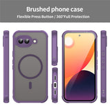 Google Pixel 10a EIDERWOOD Matte Hybrid Plastic Case - MagSafe Compatible - Purple