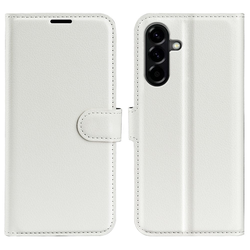 EIDERWOOD Samsung Galaxy A57 Faux Leather Flip Case with Cardholder & Stand Function - White