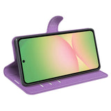 EIDERWOOD Samsung Galaxy A57 Faux Leather Flip Case with Cardholder & Stand Function - Purple