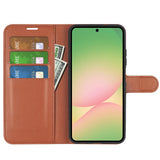EIDERWOOD Samsung Galaxy A57 Faux Leather Flip Case with Cardholder & Stand Function - Brown