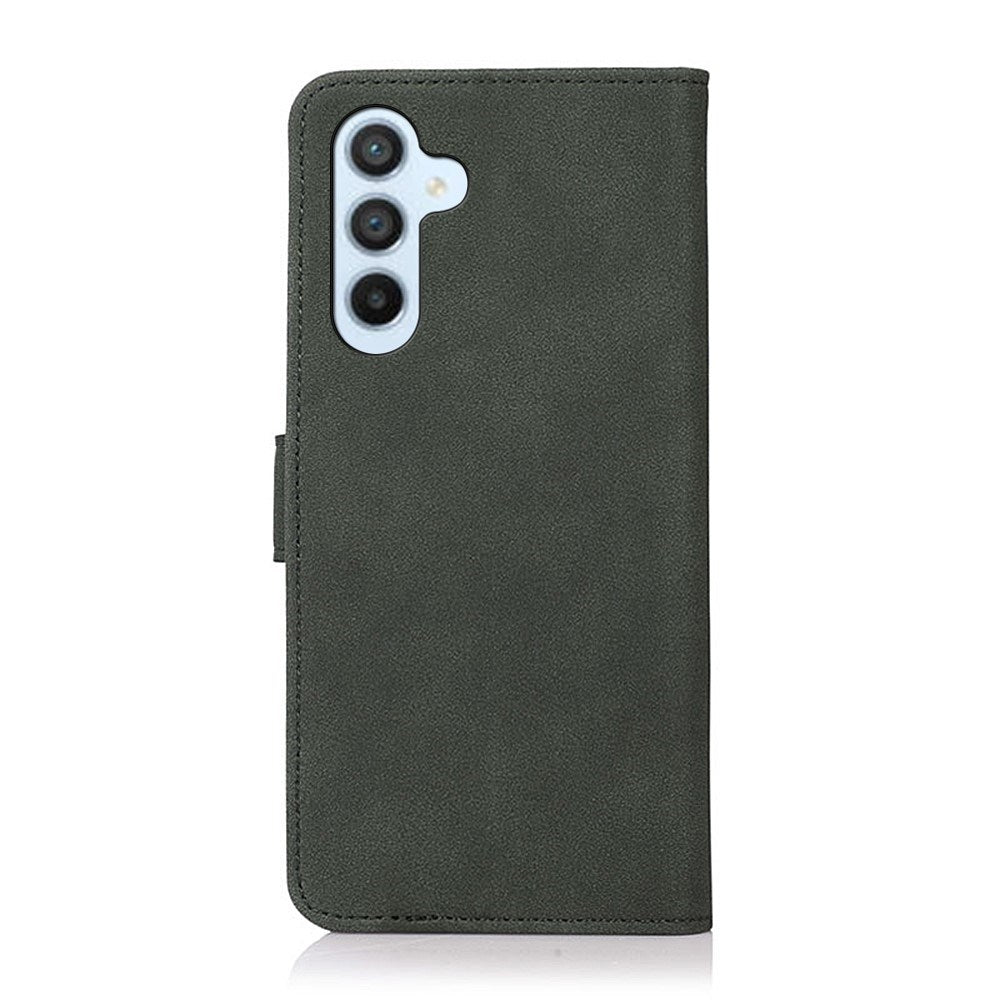 Samsung Galaxy A37 Faux Leather Flip Case with Card Holder - Dark Green