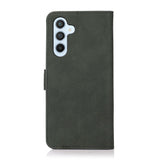 Samsung Galaxy A37 Faux Leather Flip Case with Card Holder - Dark Green