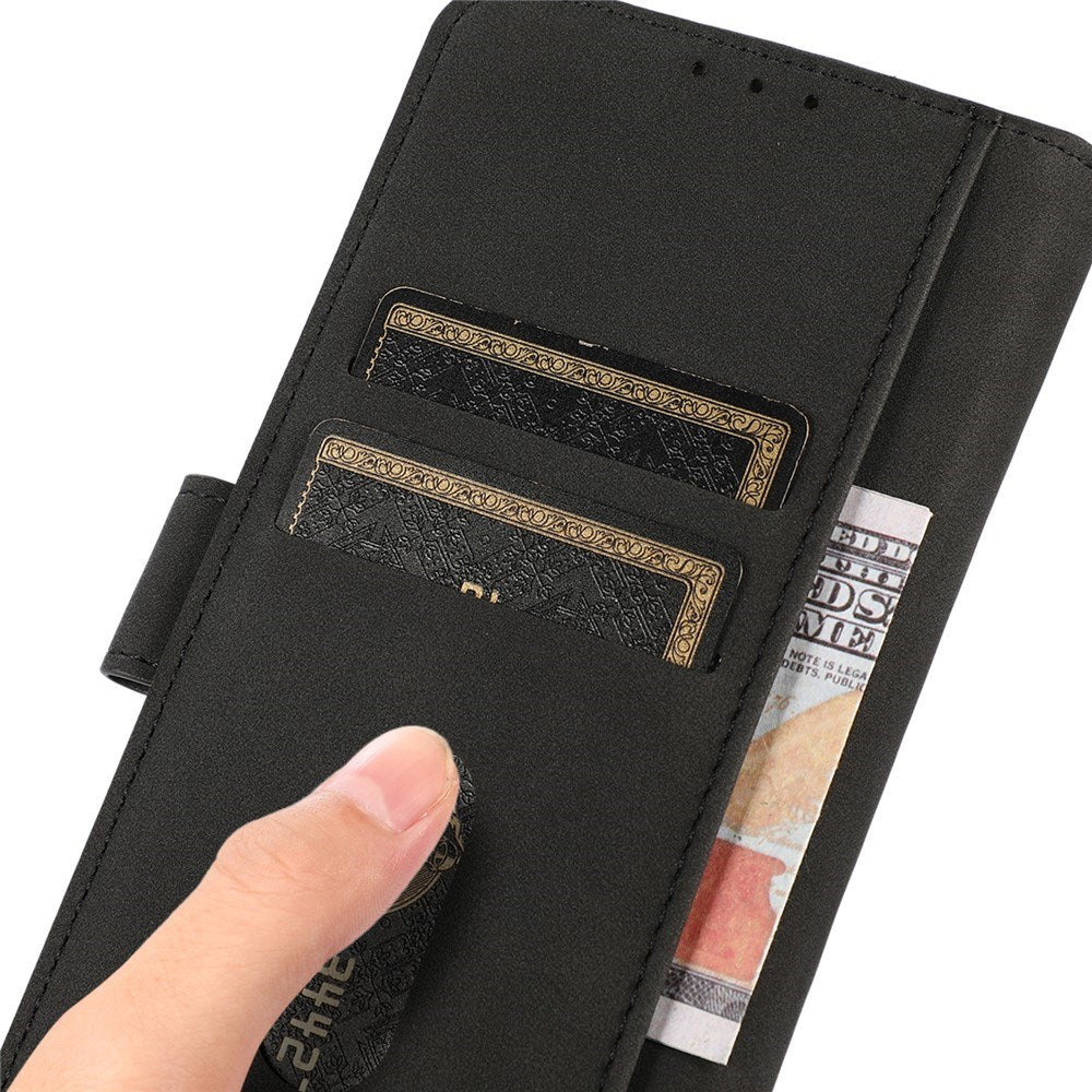 Samsung Galaxy A37 Faux Leather Flip Case with Card Holder - Black