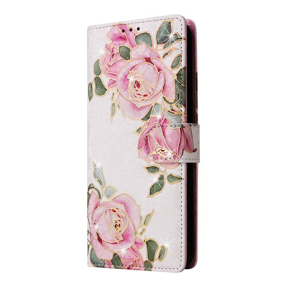 Samsung Galaxy S26 / S26 Pro EIDERWOOD Faux Leather Flip Case with Flowers - Pink Rose