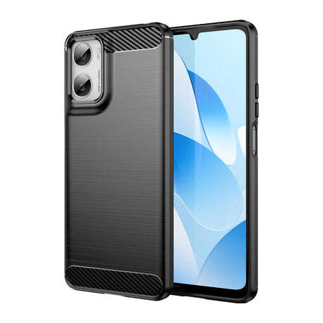 Motorola Moto G06 / G06 Power EIDERWOOD Carbon Fiber Case with Screen Protection - Black