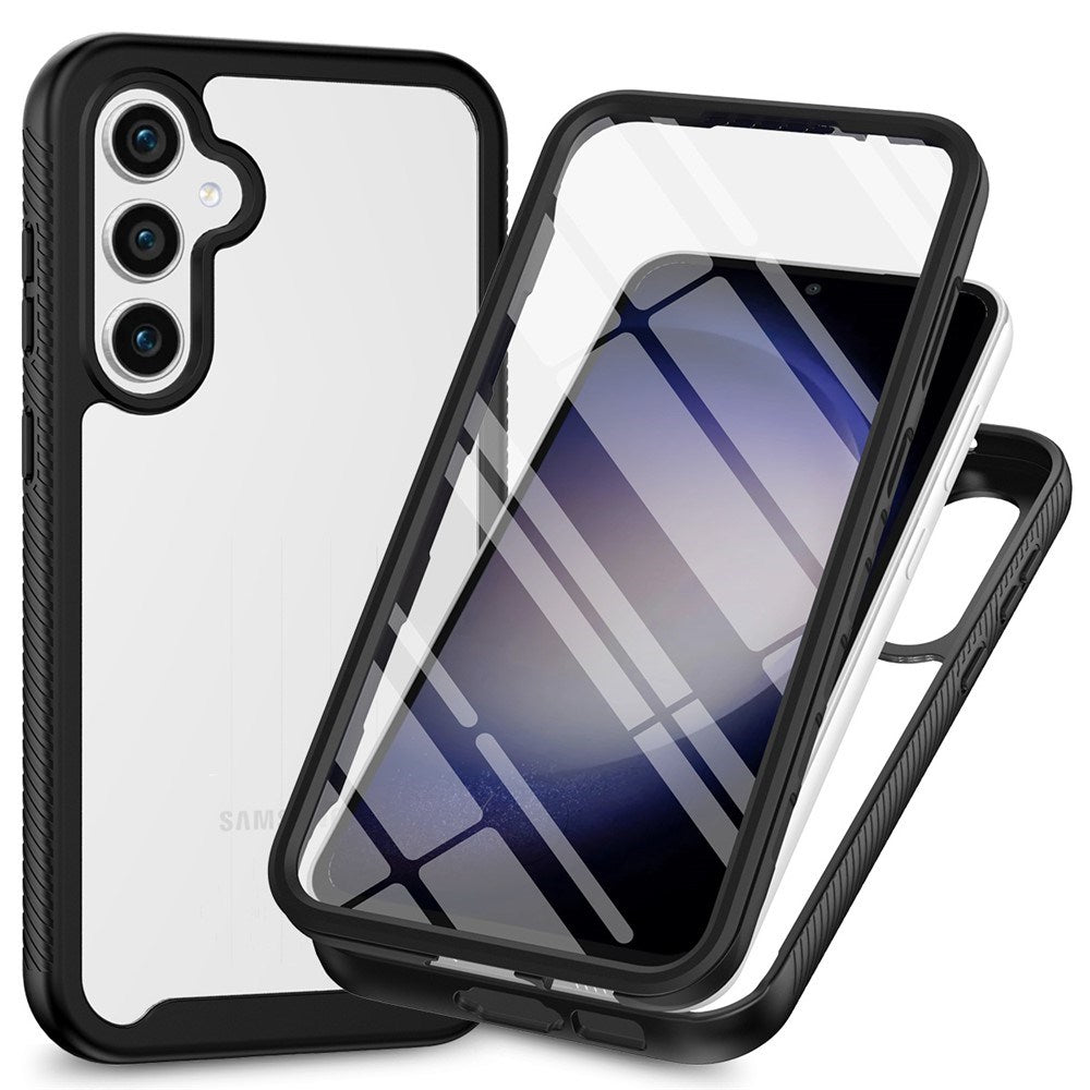 Samsung Galaxy A37 EIDERWOOD 360° Protective Case with Screen Protector - Transparent / Black