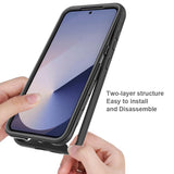 Samsung Galaxy A37 EIDERWOOD 360° Protective Case with Screen Protector - Transparent / Black