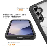 Samsung Galaxy A37 EIDERWOOD 360° Protective Case with Screen Protector - Transparent / Black