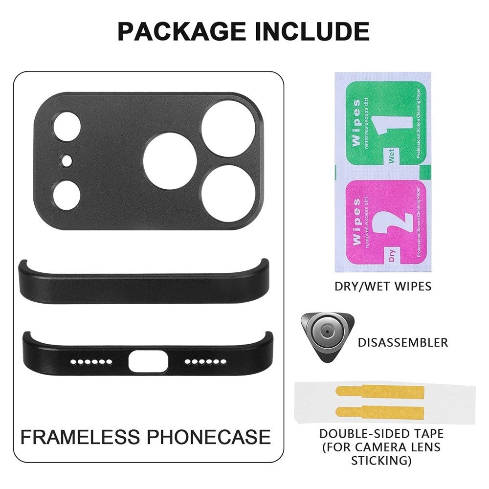 iPhone 17 Pro Max Two-Piece Bumper Case with Camera Protector - Black