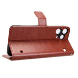 EIDERWOOD Nothing Phone (3a) Lite Faux Leather Flip Case with Strap - Brown