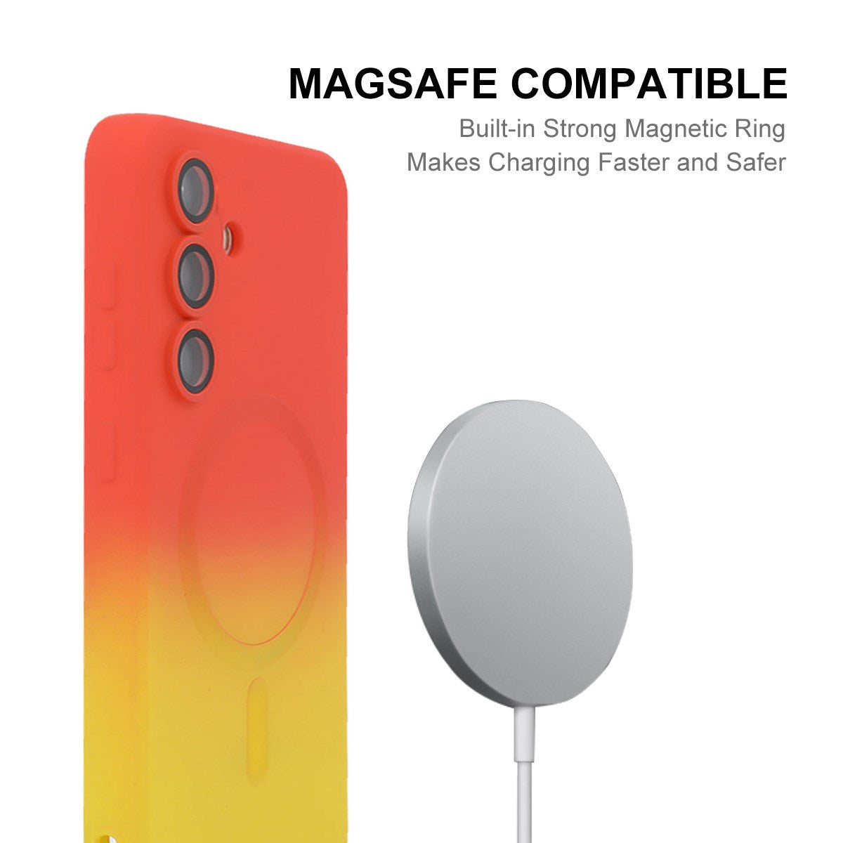 Samsung Galaxy A57 ENKAY Gradient Silicone Case - Blue / Green