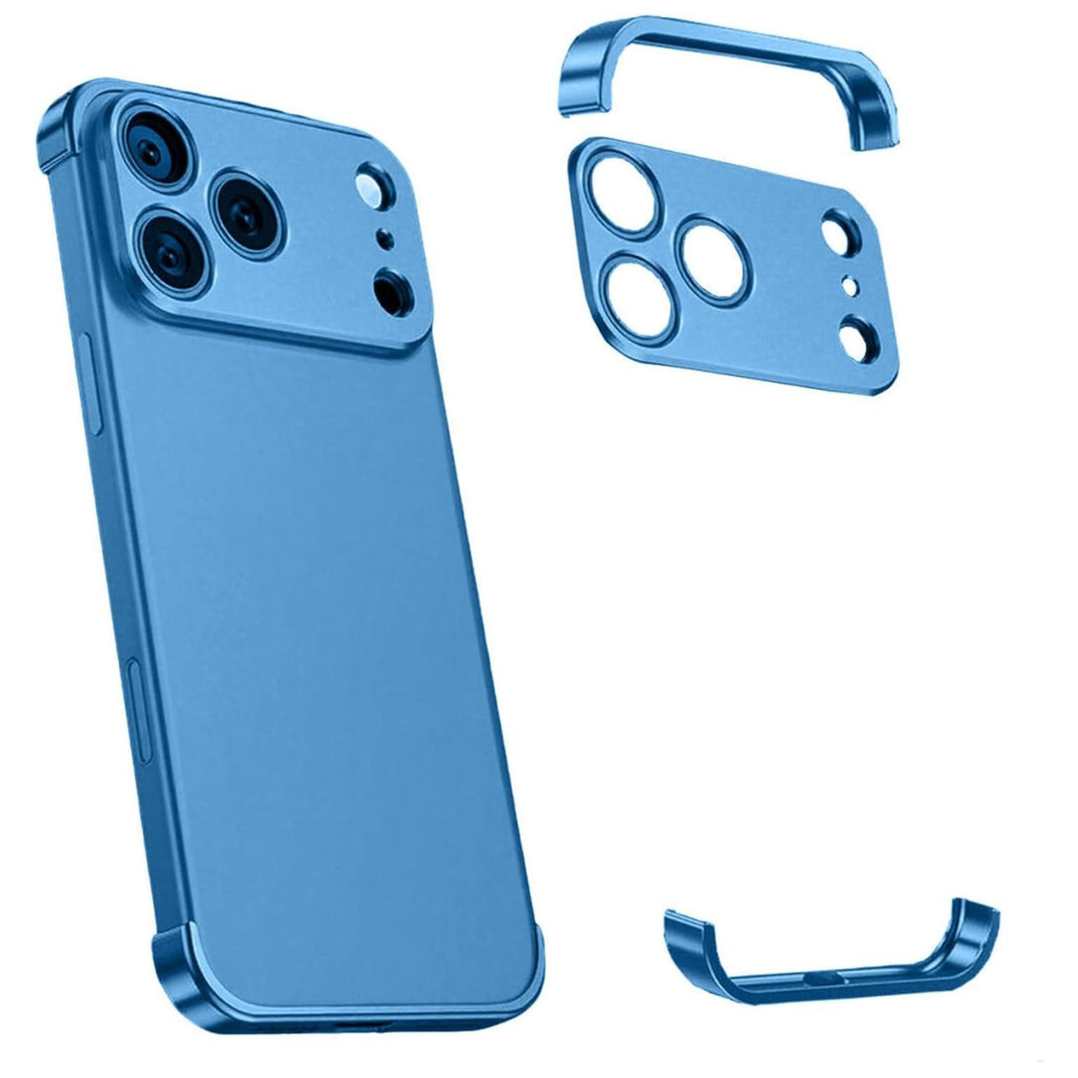 iPhone 17 Pro Two-Piece Bumper Case with Camera Protector - Blue