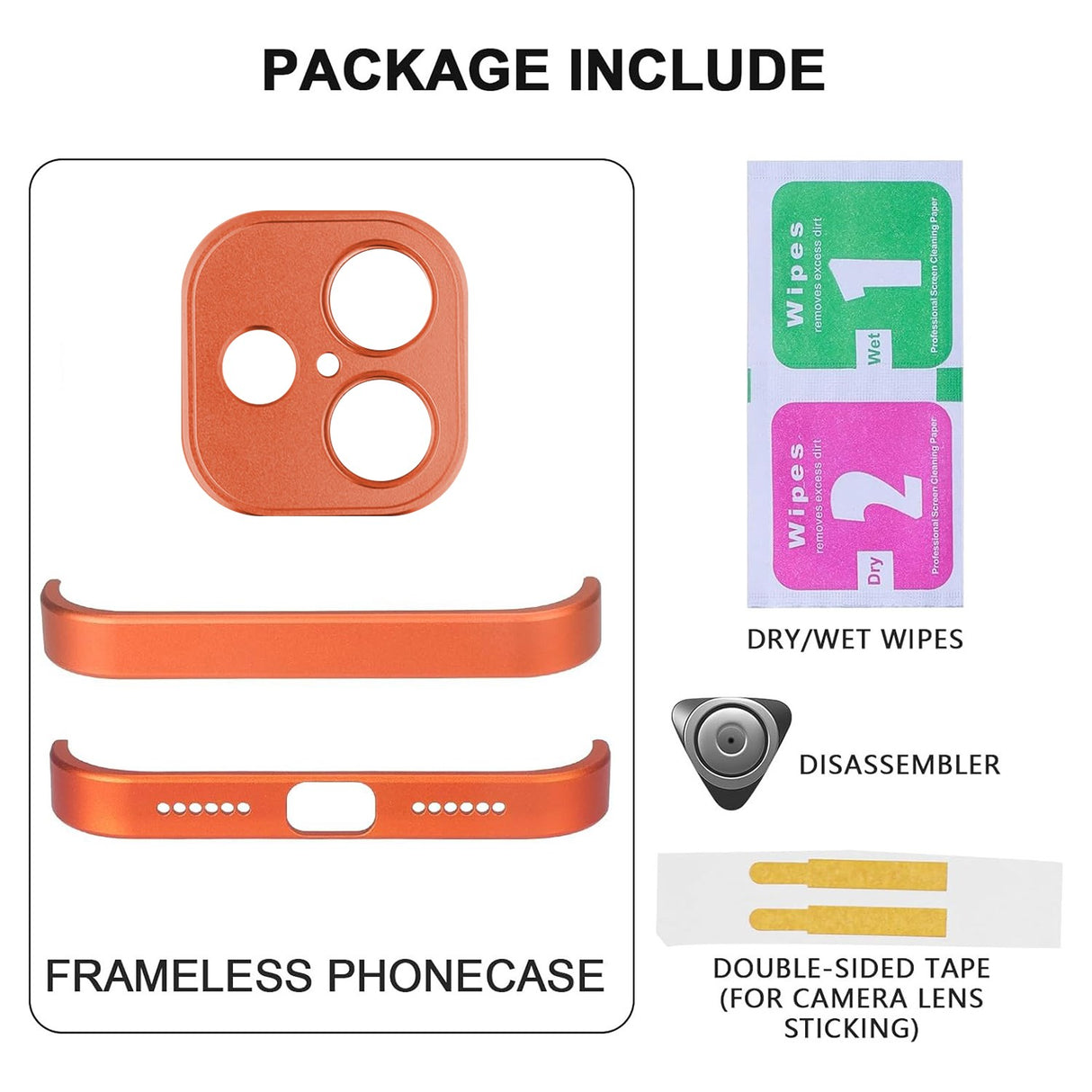 iPhone 17 Two-Piece Bumper Case with Camera Protector - Orange