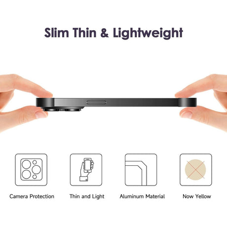 iPhone 17 Two-Piece Bumper Case with Camera Protector - Black