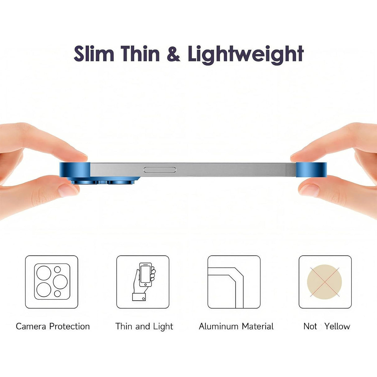 iPhone 17 Two-Piece Bumper Case with Camera Protector - Blue