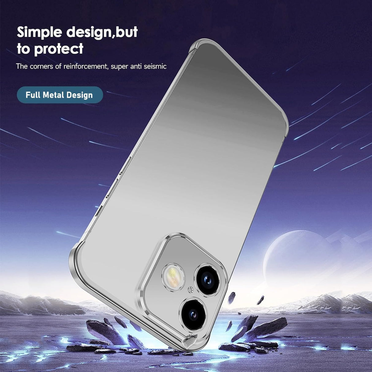 iPhone 17 Two-Piece Bumper Case with Camera Protector - Grey