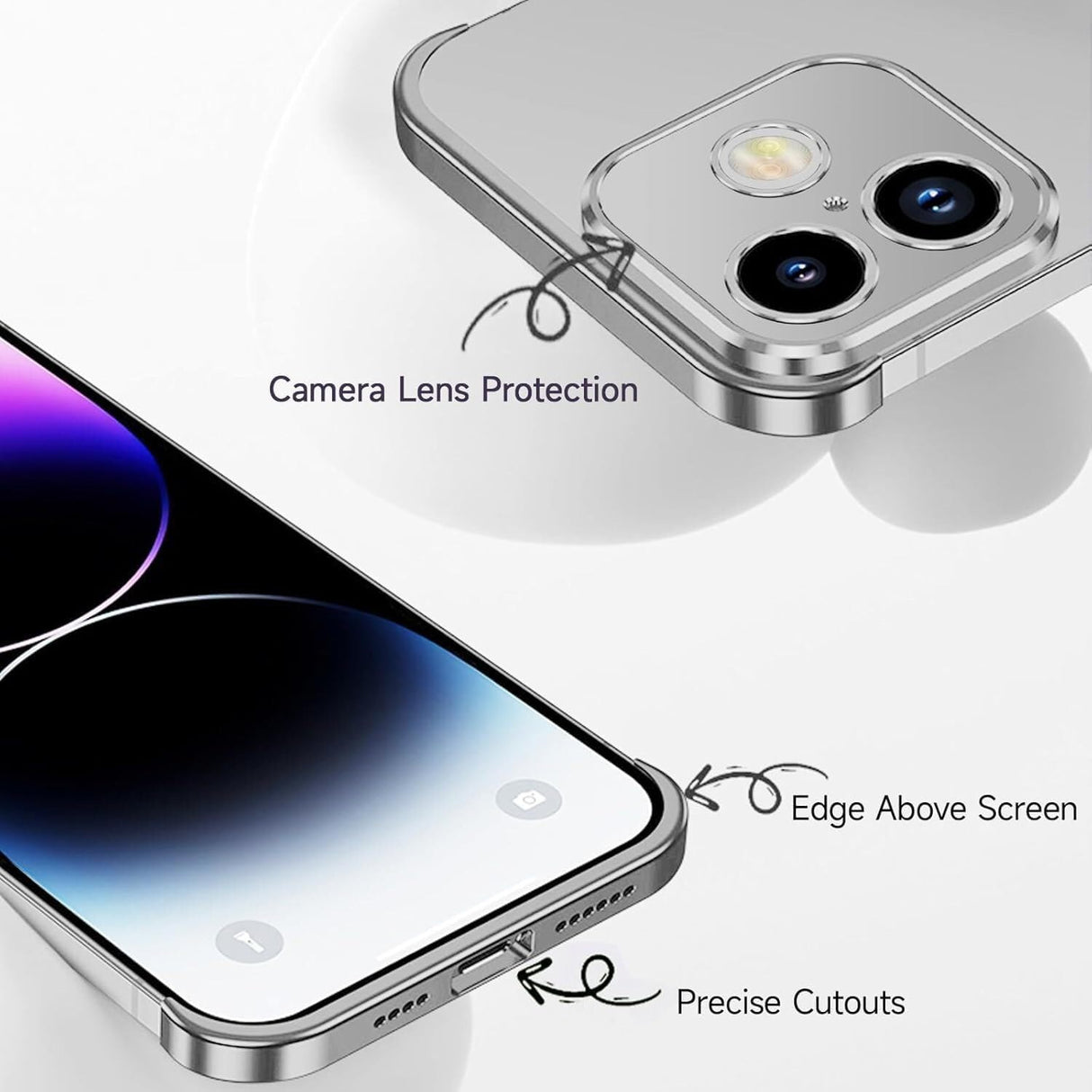 iPhone 17 Two-Piece Bumper Case with Camera Protector - Grey