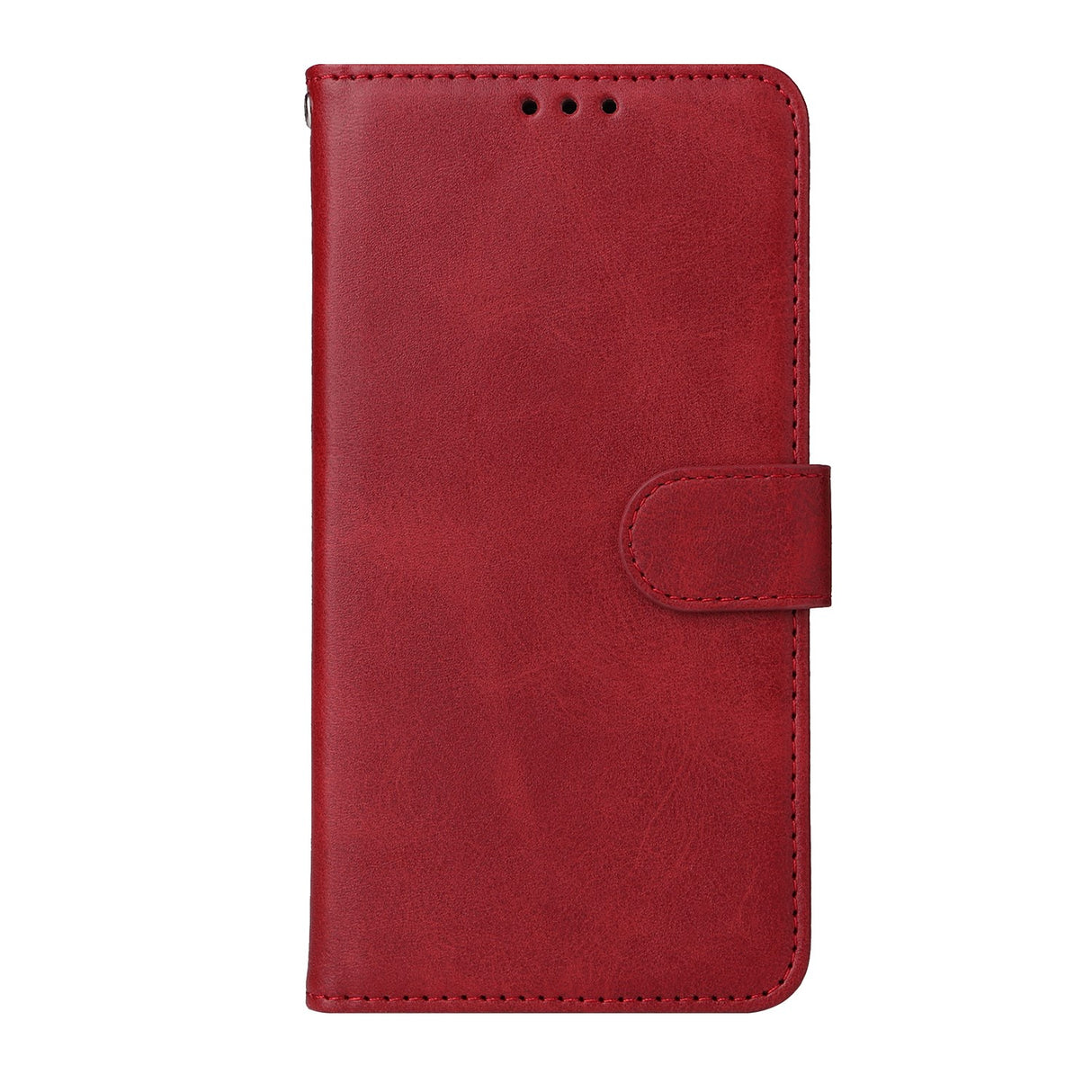 OPPO A6x EIDERWOOD Faux Leather Flip Case with Card Holder & Stand Function - Red