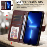 OPPO A6x EIDERWOOD Faux Leather Flip Case with Card Holder & Stand Function - Brown